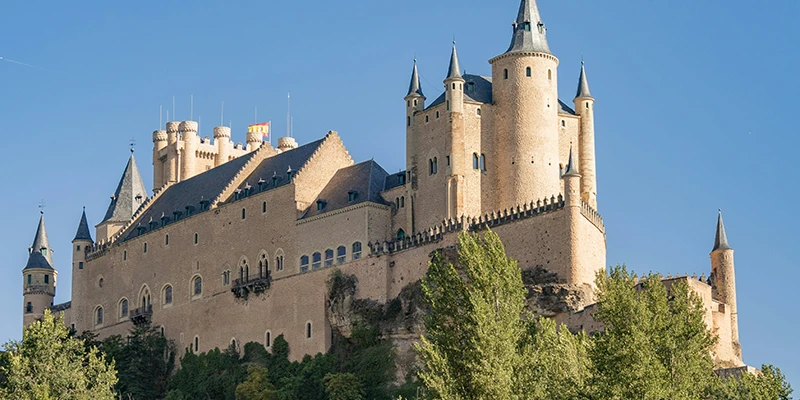 The Alcazar stands at the peak of the hill